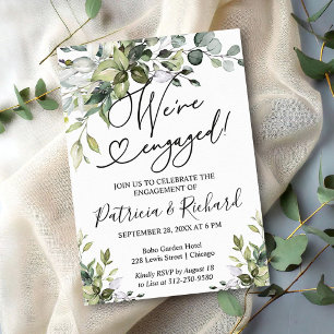 Papier Carton de mariage Nous sommes fiancés Invitation à