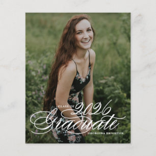 Papier Carton d'invitation au bal de fin d'études en écri