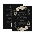Carton d'invitation de mariage floral vintage tout