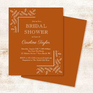 Papier Carton d'invitation pour une fête de mariage orang