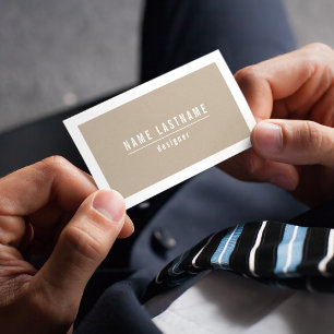 Papier Carton Tan Naturel Carte de visite