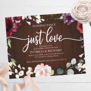Papier Cartons d'invitation de mariage rustique à petit b