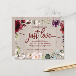 Papier Cartons d'invitation de mariage rustique à petit b