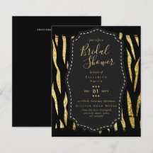 Cartons d'invitation de thème de fête prénuptiale 