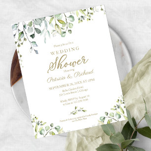 Papier Cartons d'invitation pour douche de couple dans le