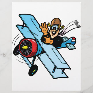 Papier Cartoon Biplane