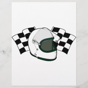 Papier Casque et drapeaux