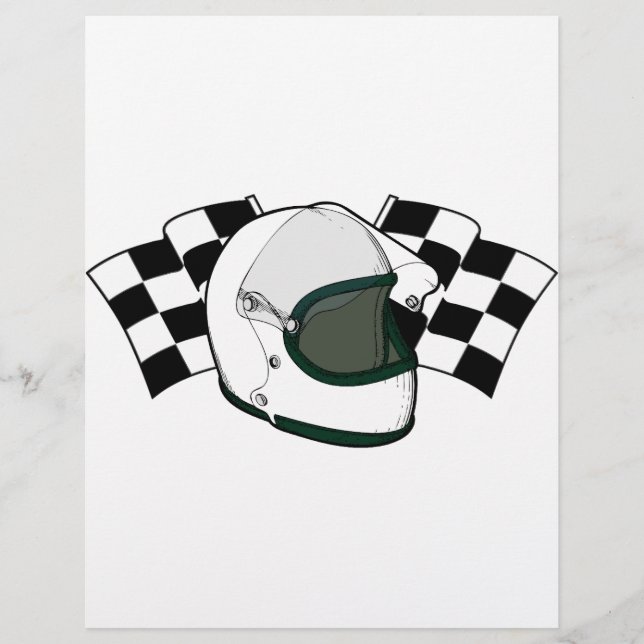 Papier Casque et drapeaux (Devant)