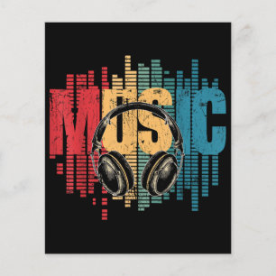 Papier Casques Vintages Lover DJ