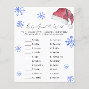 Papier Casquette de Père Noël - Jeu Bébé autour du monde