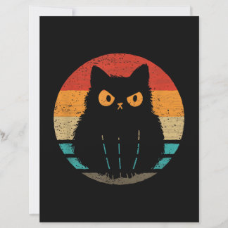 Papier Cat Retro Style Vintage T-Shirt for Men Women Kids