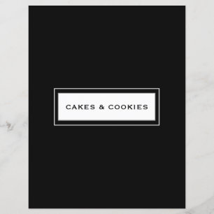 Papier Catégorie de recette Gâteaux et cookies Noir e