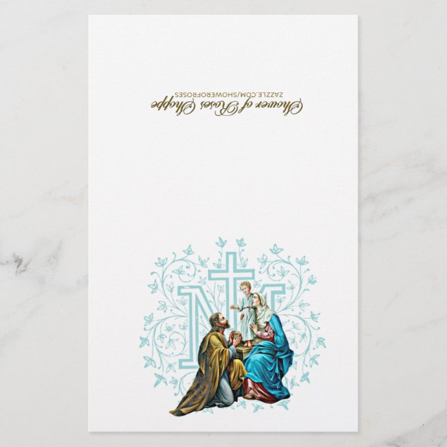 Papier Catholique Envoyez votre ange à la prière de masse (Devant)