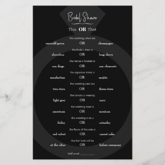 Papier Ceci ou cela - Donner des secrets Mariages