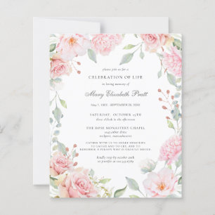 Papier Célébration budgétaire de la vie rose florale Invi