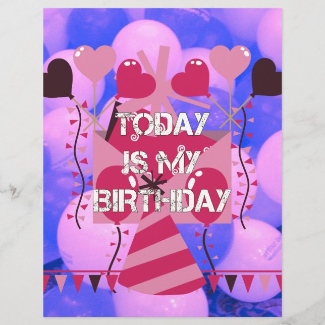 Papier Célébrer Mes Bénédictions Joyeuses d'Anniversaire (Devant)