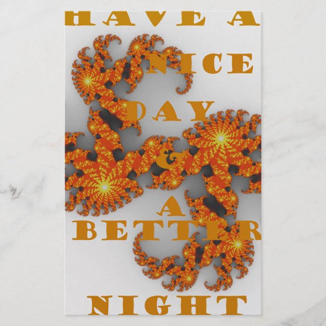 Papier Celestial Galactique Nice Day et un meilleur art n (Devant)