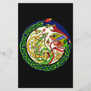 Papier Celtic Knot Dragon Mandala