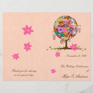 Papier Cercle de Forêt Magique de l'Amour Mariage d'arbre