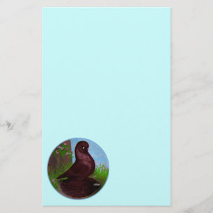 Papier Cercle rouge de pigeon