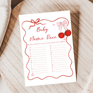 Papier Cerise sur le dessus Baby Shower Rose Ruban Jeu de