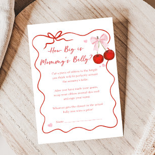 Papier Cerise sur le dessus Baby Shower Rose Ruban Jeu de
