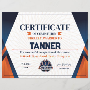 Papier Certificat #14