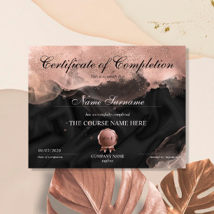 Papier Certificat d'achèvement Prix de maquillage