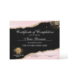 Certificat d'achèvement Récompense Achèvement du c