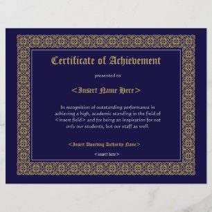 Papier Certificat d'avènement