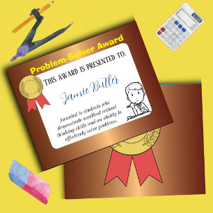 Papier Certificat de classe prix école