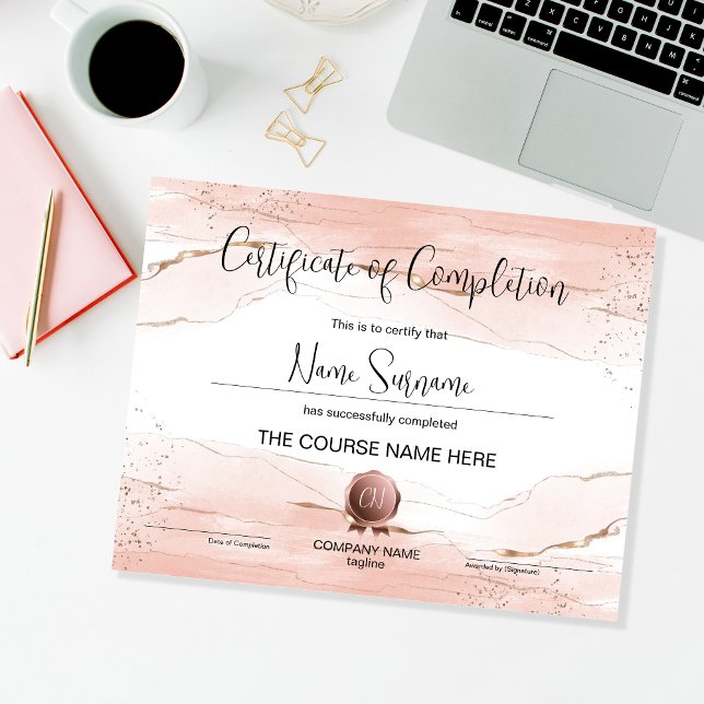 Papier Certificat de fin de cours (Créateur téléchargé)