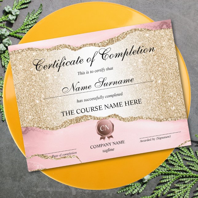 Papier Certificat de fin de cours (Créateur téléchargé)