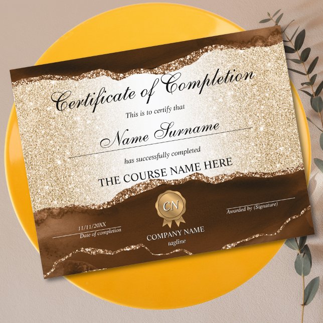 Papier Certificat de fin de cours (Créateur téléchargé)
