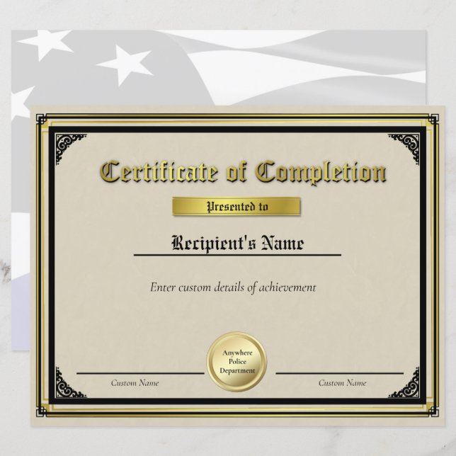 Papier Certificat de joint or mince en ligne bleue person (Devant / Derrière)