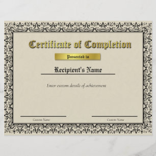 Papier Certificat d'indicateur de ligne bleue mince perso