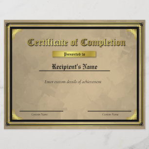 Papier Certificat d'indicateur de ligne bleue mince perso