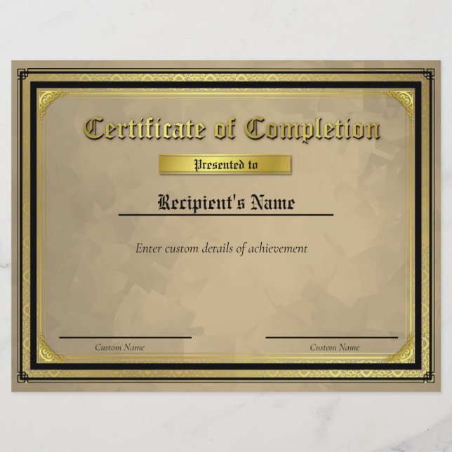 Papier Certificat d'indicateur de ligne bleue mince perso (Devant)