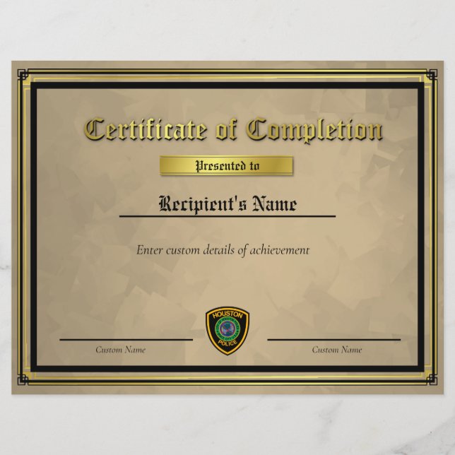 Papier Certificat d'indicateur de ligne bleue mince perso (Devant)