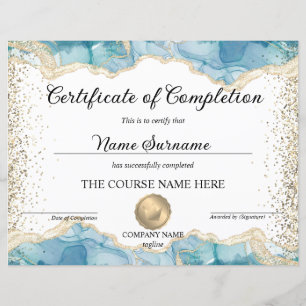 Papier Certificat d'obtention du diplôme d'obtention
