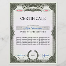 Certificat multifonction