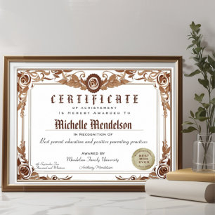 Papier Certificat professionnel de faux diplôme classique