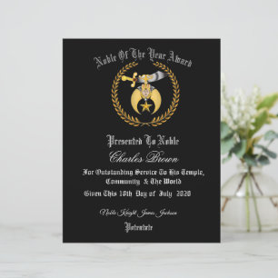 Papier Certificat Shriners