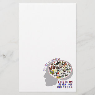 Papier Cerveau Sur Les Poulets
