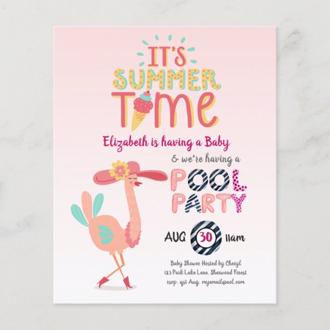 Papier C'est absolument Fab Darling ! Fête de la piscine  (Devant)