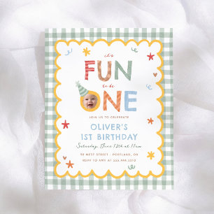 Papier C'est Amusant D'être Un Photo Anniversaire 1 An