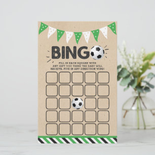 Papier C'est un garçon ! Bingo Baby shower à thème du foo