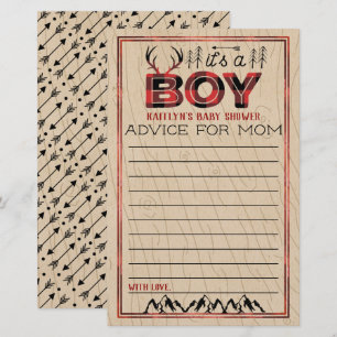 Papier C'est un garçon ! Conseils pour bébé de bûcheron à