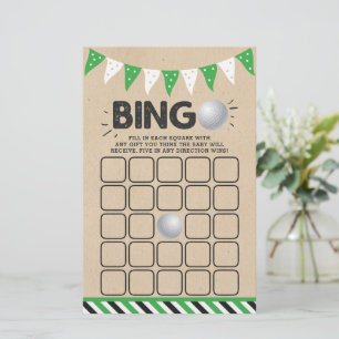 Papier C'est un garçon ! Golf Thème Co-ed Baby shower Bin