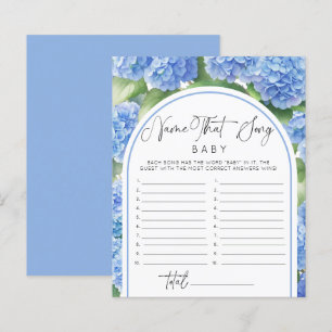 Papier C'est un garçon Hydrangea Nom Song Baby shower Jeu